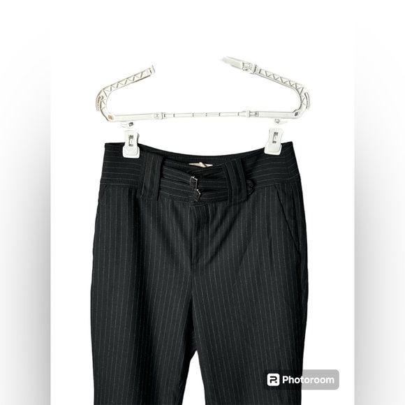 Rebecca Taylor Pinstripe Pants Ruffled - Picture 2 of 5